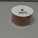 MEEDEE Orange Glitter Wire Mesh Ribbon with Sparkle Halloween Ribbons Wired 2.5 Inch Wired Ribbons Burnt Orange Ribbon for Christmas Tree Decoration, Wreath Bow Making (25 Yards)