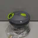 Ourokhome Manual Food Processor Vegetable Chopper, Portable Hand Pull String Garlic Mincer Onion Cutter for Veggies, Ginger, Fruits, Nuts, Herbs, etc., 650ml, Grey (Gray)