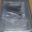 Citylife 3 PCS Plastic Storage Bins with Latching Lids Portable Project Case Clear File Box Stackable Storage Containers for Organizing B5 Paper, Photo, Document, Scrapbook