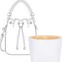 Purse Organizer Insert for TORY BURCH Monogram M Handbag, Custom Fit Inside Premium Vanile Lightweight Water Resistant Tote Bag Insert Accessories