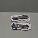 Lux Dual Grip Socks - Soccer Grip Socks for Men and Women. GripArray Performance & Comfort, White (2 Packs)