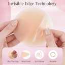 Nipple Covers for Women - Invisible Silicone Nipple Covers, Reusable Adhesive Pasties with Travel Case, Seamless Coverage
