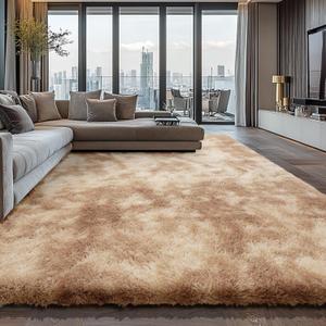 9X12 Large Area Rugs for Living Room Bedroom,Big Shag Rug for Bedroom Dorm,Soft Fluffy Indoor Carpet Nursery Rugs for Kids Girls Room Home Decor,Camel