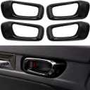 YINGTUU for Honda Civic 11th Gen 2022 2023 2024 2025 Accessories Inner Door Handle Cover Decals ABS Bright Black