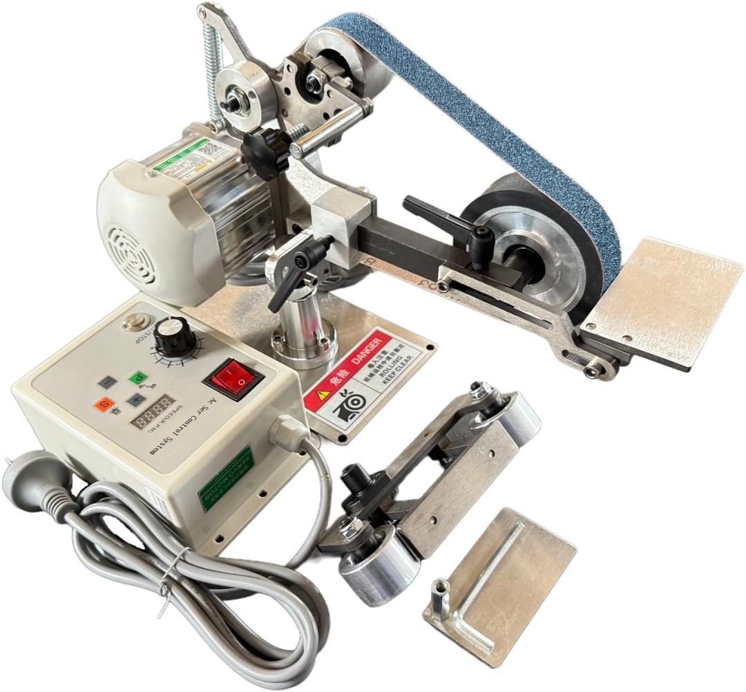 Belt Sander Professional with Vertical and Horizontal Support, 30" x 1" Belt Size, 3 Grit Belts (100/180/240), Metal Wood Knife Sharpening, Adjustable Workbench