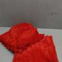 2 Pack 24x24 Pillow Cover Velvet Pillow Covers, Faux Fur Square Throw Pillow Covers for Living Room Decorations Throw Pillow Case, Throw Pillow Cover Cushion Cover for Home Sofa Bedroom Car, Red