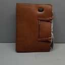 LOVEVOOK Laptop Bag for Women, Vintage Leather Works Computer Tote Bag, 15.6-Inch Large Capacity Shoulder Bag Set with Clutch Purse, Professional Business Briefcase for Office Lady, 2Pcs, Brown