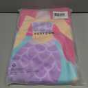 Child 100% Cotton Hooded Towel 24 x 48 inches (Mermaid) (Pink)