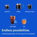 Philips 3300 Series Fully Automatic Espresso Machine with integrated milk frother and grinder, 5 Hot & Iced Coffee Pre-Sets, 40% Quieter SilentBrew, 15-Bar Pressure, Glossy Black (EP3326/90)