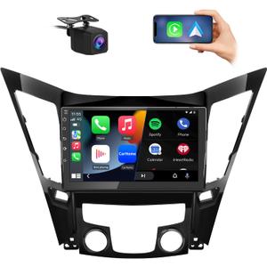 Android 13 [2GB+64GB] Car Radio Compatible for Hyundai Sonata 2011-2015 with Reverse Camera, 9 Inch Touch Screen with GPS/FM/WiFi/USB, Support SWC Wireless CarPlay Android Auto