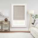 ECLIPSE Drew Noise Reducing Blackout Cordless Lined Window Roman Shade for Living Room, 39 in x 64 in, Linen