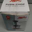 Anjali Food Chopper, Deluxe Large Handheld Vegetable Chopper for Onion, Garlic, Nuts & More | Manual Push Cutter with Stainless Steel Blades | Dishwasher-Safe