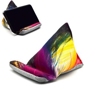 Fabric Phone Stands, Phone Pillow Holder for iPhone X iPhone 13, Handmade Phone Bean Bag Cushion for Desk (Colorful)