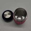 LunchBots Thermal 8 oz Triple Insulated Jar- Hot 6 Hours or Cold 12 Hours - Leak Proof Insulated Soup Jar - All Stainless Interior - Navy Lid - Pink Dots