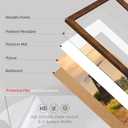 16x20 Picture Frame 5 Pack, Rustic Brown Poster Frame, Display Pictures 11 x 14 with Mat or 16 x 20 Without Mat for Horizontal or Vertical Wall Mounting, Wall Gallery Frame for Artwork Certificate