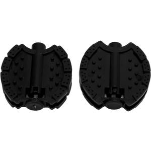 CUEI Kids Spindle Pedals, 2 Pcs Plastic Durable Easy to Install Multiple Color Kids Bike Pedals Easy to Use Bicycle Pedal Replacement Pedals Tricycle Pedal for Most Children Trikes or Bikes(Black)