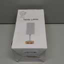 Bedside Lamp with Charging Station 74W2*3.94ft Retractable Cords & 2 USB Ports, 3 Way Dimmable Touch Lamps for Nightstand with LED Bulb, Desk Lamp with Charger for iPhone, iPad, Wood Base (Grey-Wood Grain)