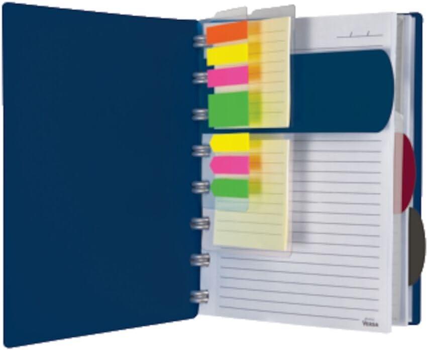 Ampad Versa Crossover Notebook, 6 x 9 Inch Size, Wide-Ruled, Navy, 60 Sheets (25-635)