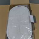 ELPHECO Bathroom Trash Can with Lid 2 Gallon Small Sensor Garbage Can, Slim Smart Trash Bin, Waterproof Automatic Wastebasket, Narrow Plastic Garbage Bin for Bathroom, Black and White