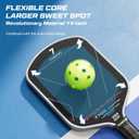 Pickleball Paddle with T700 Raw Carbon Fiber Surface & 16mm STR-Core Power Polymer Core, Premium Pickle Ball Racket Designed for Ultimate Spin & Consistency, USAPA Approved