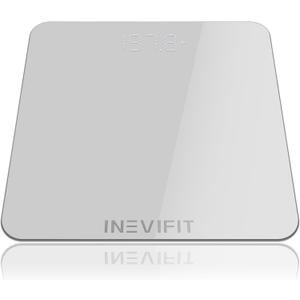 INEVIFIT Bathroom Scale, Highly Accurate Digital Bathroom Body Scale, Measures Weight up to 400 lbs. Includes Batteries
