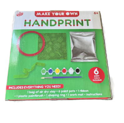 Make Your Own Handprint By Anker Art Clay Press And Paint! 6 Colorst 2-Pack