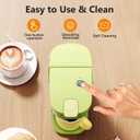 Tastyle Single Serve One Cup Coffee Maker, for K Cups and Grounds, Mini Coffee Maker with Portable Handle, 6 to 12 Oz Brew Size, for Travel, Camping, Office, RV and Dorm, 120V, Lime Green