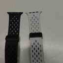 Magnetic Anti Sweat Sport Band/Strap for Apple Watch, Waterproof Breathable Silicone Correas. Para Compatible with iWatch Ultra SE (M-Black&Grey, 2Pack-44/45/46/49mm/(42mm-Series 3)