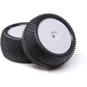 Losi Big Shot Rear Mounted Tires White 2 Mini B LOS41051