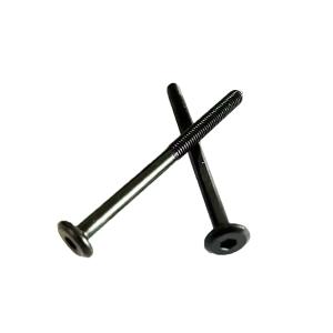 2 x FAFEFC 10PCS M6x80mm Stainless Steel Flat Head Hex Socket Hex Bolt Screws Countersunk Connector Fasteners for Furniture