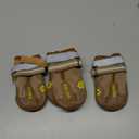 QUMY Dog Shoes for Large Dogs, Medium Dog Boots & Paw Protectors for Winter Snowy Day, Summer Hot Pavement, Water-Resistant in Rainy Weather, Outdoor Walking, Indoor Hardfloors Skid-Resistant Sole (Size 3: 2.0''x2.5''(W*L) (Pack of 4))