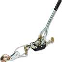 LLCC Come Along Winch, 5-Ton (10,000 Lbs) Pulling Capacity, Heavy Duty Cable Winch Puller with 10Ft Steel Cable, 3 Hooks & Dual Gear, Automotive Hoist & Vehicle Recovery Come Along Tool