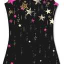 Idgreatim 2-10 Years Gymnastics Leotards for Girls Sparkly Biketards Unitards Athletic Tumbling Outfit (Black Star)