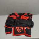 Black and Red Polyester Ninja Jumpsuit & Mask Set - Plus (18-20) - Perfect Ultimate Costume Experience, L