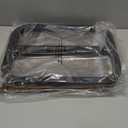 alentar LargeSize Portable Laptop Rolling Desk with Wheels, Adjustable Height and Tilt Top Stable Mobile OverBed Table for Home Use  Brown