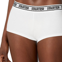 Pack Of 2 Starter Women's 1Pack CottonBlend Boyshort Panty, White, Small