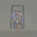 for iPhone 17 Pro Max Case, Ultra Thin Magnetic Hard Clear Compatible with MagSafe for iPhone 17 Pro Max Phone Cover 6.9 inch, Flower Branch