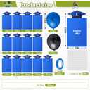 13 Pcs Large K-12 Graduation Photo Yard Signs with Stakes, Class of 2026 Outdoor Graduation Decoration Party Decor, Supports Photos up to 12 X 18, Kindergarten Through Senior School Grade(Blue)