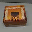 9Ft Thanksgiving Garland with Lights Plug in Fall Decorations for Home 50 White Bulbs Connectable Lighted Thanksgiving Garland for Indoor Outdoor Harvest Mantle Fireplace Fall Decorations(1 Pack)