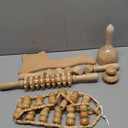 Wood Massage Therapy Tools, 8PCS Wooden Massage Roller, Muscle & Cellulite Massage, Full Body Pain Relief