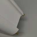 TIPGO Small Bathroom Trash Can with Lid Soft Close, Step Pedal, 5 Liter / 1.3 Gallon Stainless Steel Trash Bin, Slim Garbage Cans for Toilet, Office, Bedroom (White)