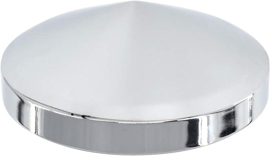 Chrome Steel Pointed Rear Hub Cap 8" ID