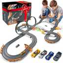 Slot Car Race Track Sets, Race Car with 4 High Speed Cars, Race Tracks for Kids Ages 4-8, Electric Slot Car Race Track Sets, Remote Control Car, Gifts Toys for Boys - 330' Raceway