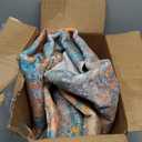 Lahome Modern Abstract Round Rug 5Ft - Colorful Washable 5x5 Circle Rugs for Living Room Bedroom Non Slip, Soft Indoor Floor Carpet for Dining Table Bathroom Nursery Dorm Decor