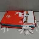 Yunaeduo Drawstring Christmas Gift Bags -30PCS Christmas Bags Assorted Sizes for Presents - Plastic Wrapping Bags Bulk - Xmas Gift Bags, 6 Designs Large/Medium/Small Sizes