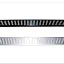 Vented Trim Panel for Slim 5 Series Racks Finish: Black Brushed Anodized