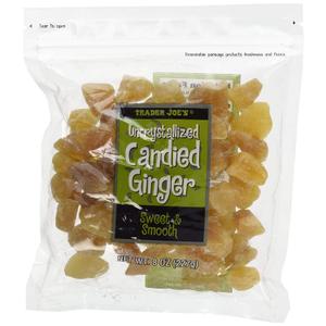 Packs Trader Joe's Crystallized Candied Ginger(8 Oz.), EXP 02/05/2026
