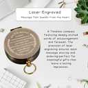 Compass Gift-Retirement Gifts for Men, Compass Present You Will Be Missed for Men, Coworker Leaving Farewell Going Away New Beginnings Gifts for Coworker Friends Him Nurse Boss Teacher Employee