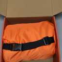 Inflatable Seat Cushion for Airplane & Travel  Portable Inflatable Pad with Built-in Pump, Adjustable Firmness, Tailbone & Back Pain Support, Carry Bag Included