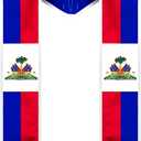 Graduation Sash, Embroidered Flag Graduation Stole for International Students 72 Inches